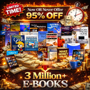 3M+ eBooks & Articles Mega-Bundle | Full Reseller Rights. The Definitive Content Solution for Marketers, Authors, and Entrepreneurs. Download, Rebrand, and Keep 100% of the Profits.