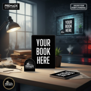 Mystery & Thriller eBook Mockup – Blank iPad Template for Canva