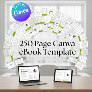 The Definitive 250-Page Canva Publishing Suite: Your All-in-One Solution for Professional eBooks, Workbooks, and Courses. Stop Designing from Scratch and Start Creating Like a Pro.
