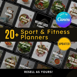 Done-For-You Fitness Planner Business: Premium PLR + MRR Bundle | Fully Customizable & Resell-Ready.