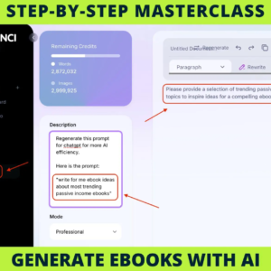 AI-Powered eBook Creation Masterclass | Step-by-Step Training with Videos