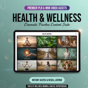 The Ultimate Faceless Wellness Collection: High-Engagement Health Video Assets | Commercial MRR License for Digital Creators.
