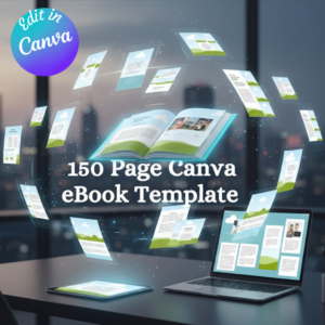 Canva eBook Template Bundle | Course & Workbook Layouts | 150 Editable eBook Templates