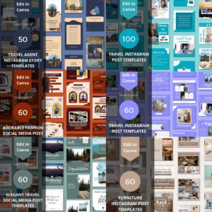 Ultimate Mega Bundle: 3500+ Fully Customizable Canva Social Media Templates With PLR & MRR Rights