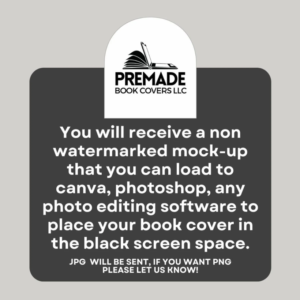 Mystery & Thriller eBook Mockup – Blank iPad Template for Canva