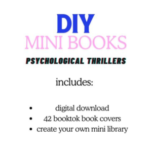 Craft Your Own Mystery: Psychological Thriller DIY MiniBook. Instant Digital PDF Download.