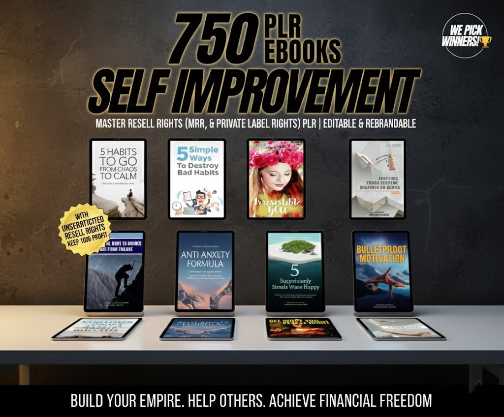 Self-Improvement eBook Bundle – 750 Digital Books with Full Resell Rights
